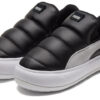 (WMNS) Zamszowe buty wsuwane Mayu w kolorze czarno-białym