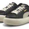 (WMNS) Zamszowe Mayu CzarneSneakersy codzienneBiałe
