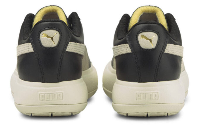 (WMNS) Zamszowe Mayu CzarneSneakersy codzienneBiałe