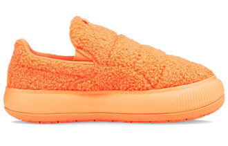 (WMNS) Zamszowe półbuty Mayu Slip-On „Teddy – Neon Citrus”