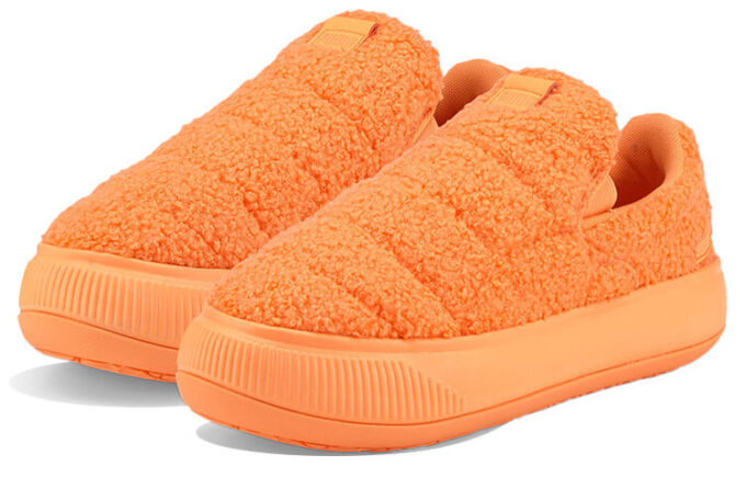 (WMNS) Zamszowe półbuty Mayu Slip-On „Teddy – Neon Citrus”