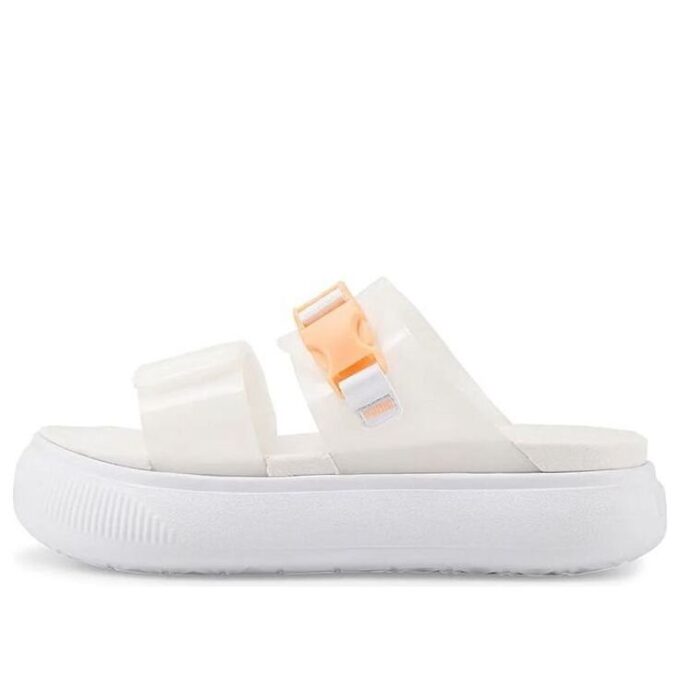 (WMNS) Zamszowe sandały Mayu Pop w kolorze „White Fizzy Melon”