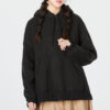 (WMNS) Zimowa bluza z kapturem „Czarna”