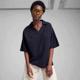 YONA Damska koszulka polo oversize