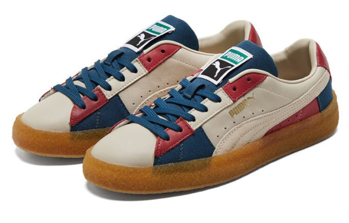 Zamsz „Crepe Patch – Peyote Blue Red”