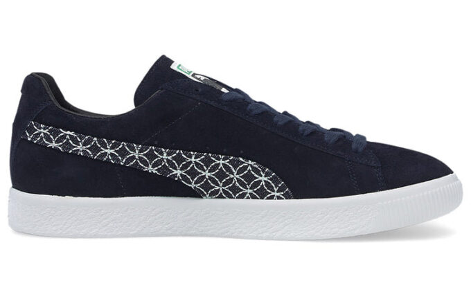 Zamsz vintage wyprodukowany w Japonii „Sashiko – Intensywny niebieski”