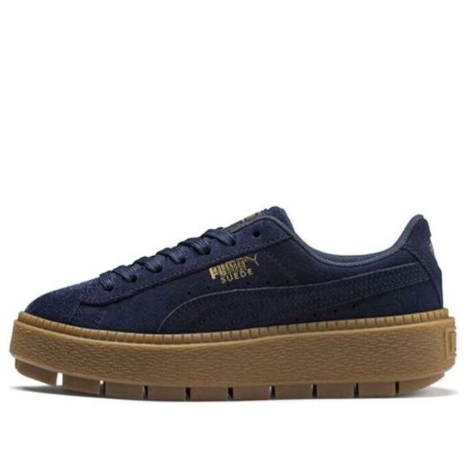 Zamszowa platforma Trace Velor „Navy”