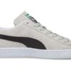 Zamszowe buty do skateboardingu w stylu retro, unisex, szaro-białe