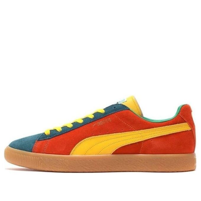Zamszowe buty na deskorolkę Vtg Mij Low Tops Retro unisex pomarańczowe
