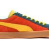Zamszowe buty na deskorolkę Vtg Mij Low Tops Retro unisex pomarańczowe