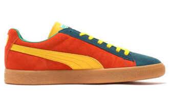 Zamszowe buty na deskorolkę Vtg Mij Low Tops Retro unisex pomarańczowe