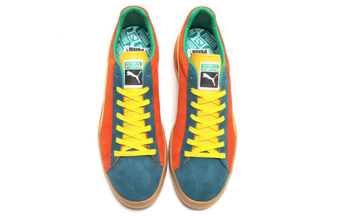Zamszowe buty na deskorolkę Vtg Mij Low Tops Retro unisex pomarańczowe