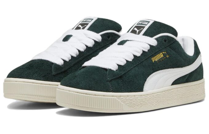 Zamszowe buty XL „Włochata Zieleń”