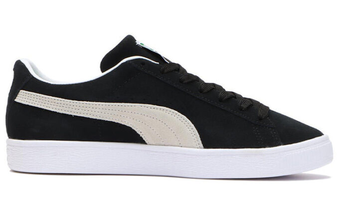 Zamszowe, casualowe buty do skateboardingu, unisex, czarno-białe