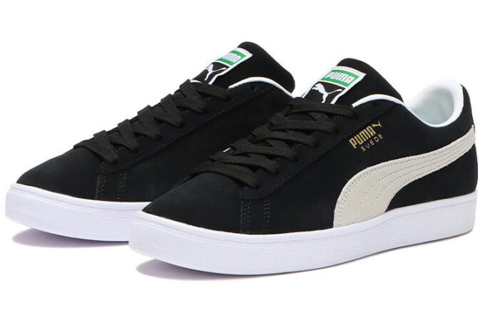 Zamszowe, casualowe buty do skateboardingu, unisex, czarno-białe