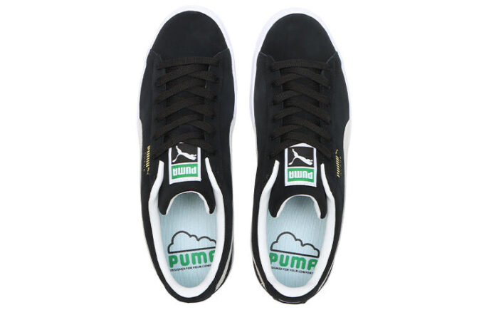 Zamszowe, casualowe buty do skateboardingu, unisex, czarno-białe