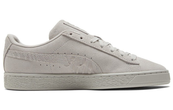 Zamszowe, monofoniczne, casualowe buty do skateboardingu, unisex, szare
