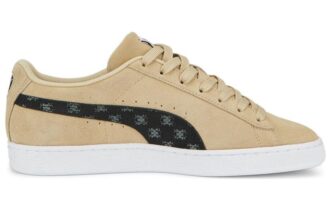 Zamszowe trampki T7 w kolorze tan black