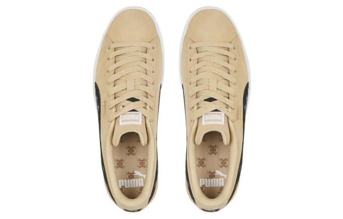 Zamszowe trampki T7 w kolorze tan black