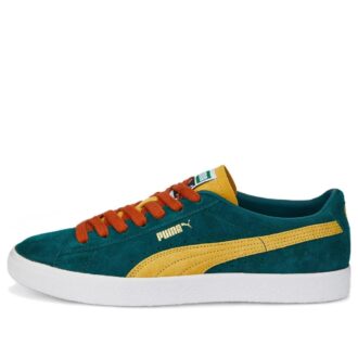 Zamszowe VTG Teams „Varsity Green Mustard”