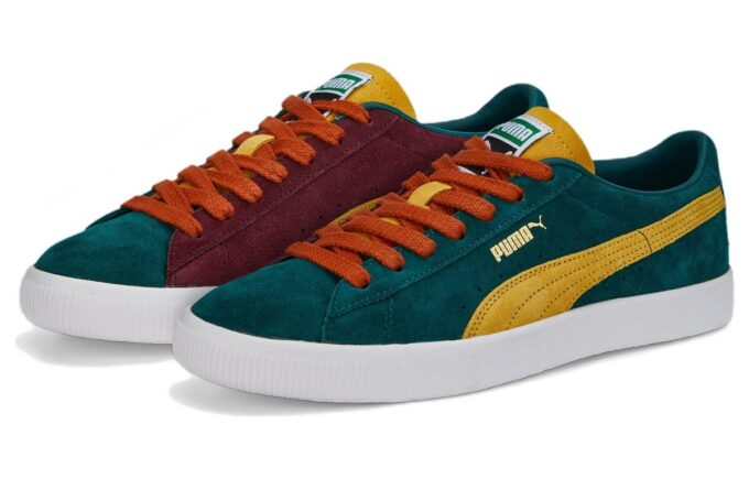 Zamszowe VTG Teams „Varsity Green Mustard”